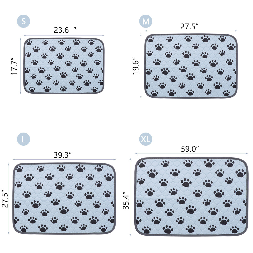 Washable Pet Pads Reusable Puppy Pee Wee Training Pads Scratch-Proof Non-Slip