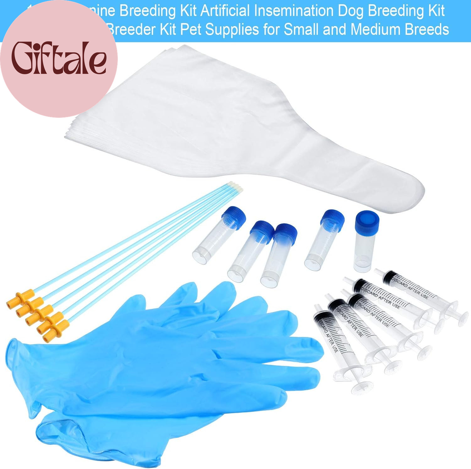 10 Set Artificial Insemination Dog Breeding Kit Canine Breeding Kit Insemination