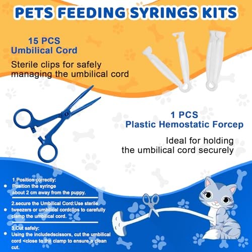 ZONEXCHIC 52pcs Puppy Whelping Supplies Kit for Newborn Puppies & Kittens