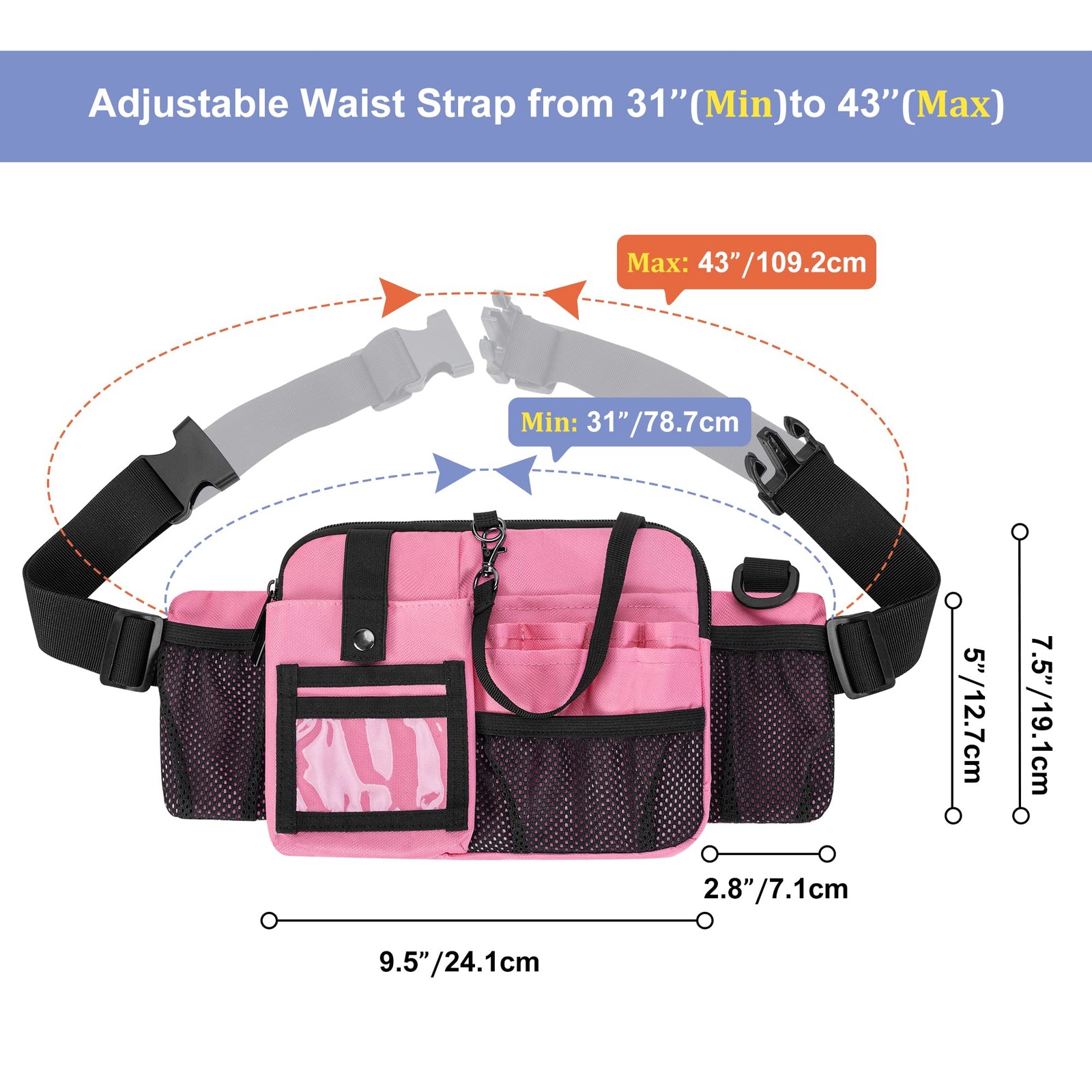 Nurse Fanny Pack with Multi-Compartment, Nurse Tool Belt Utility Nurse Waist …