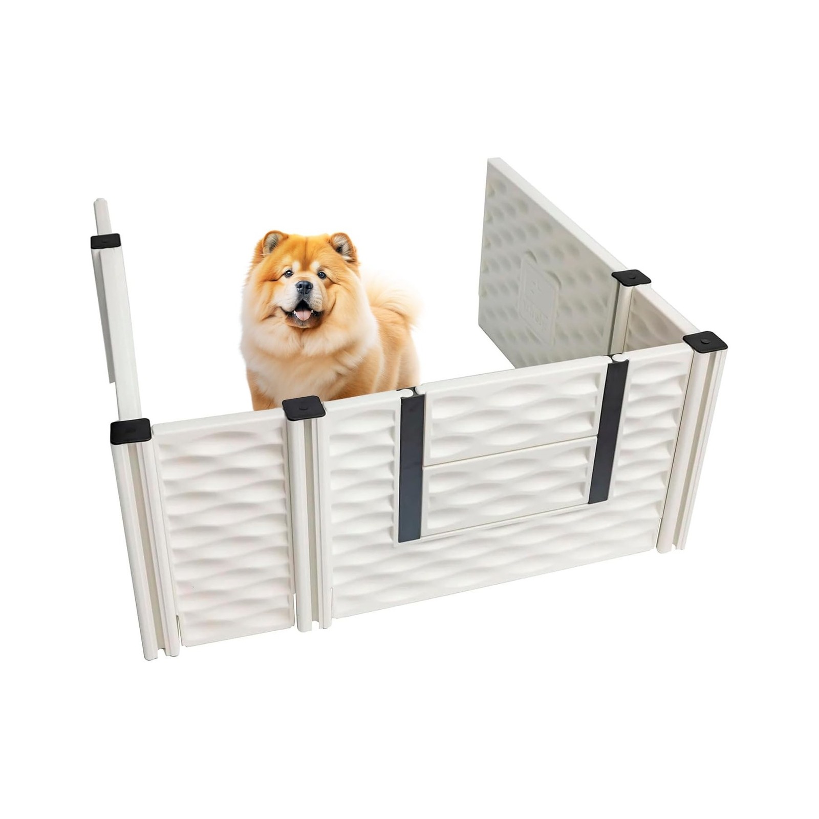 EZwhelp EZclassic Add-On Room 3-Wall Gates for Indoor Whelping Box, Extension…
