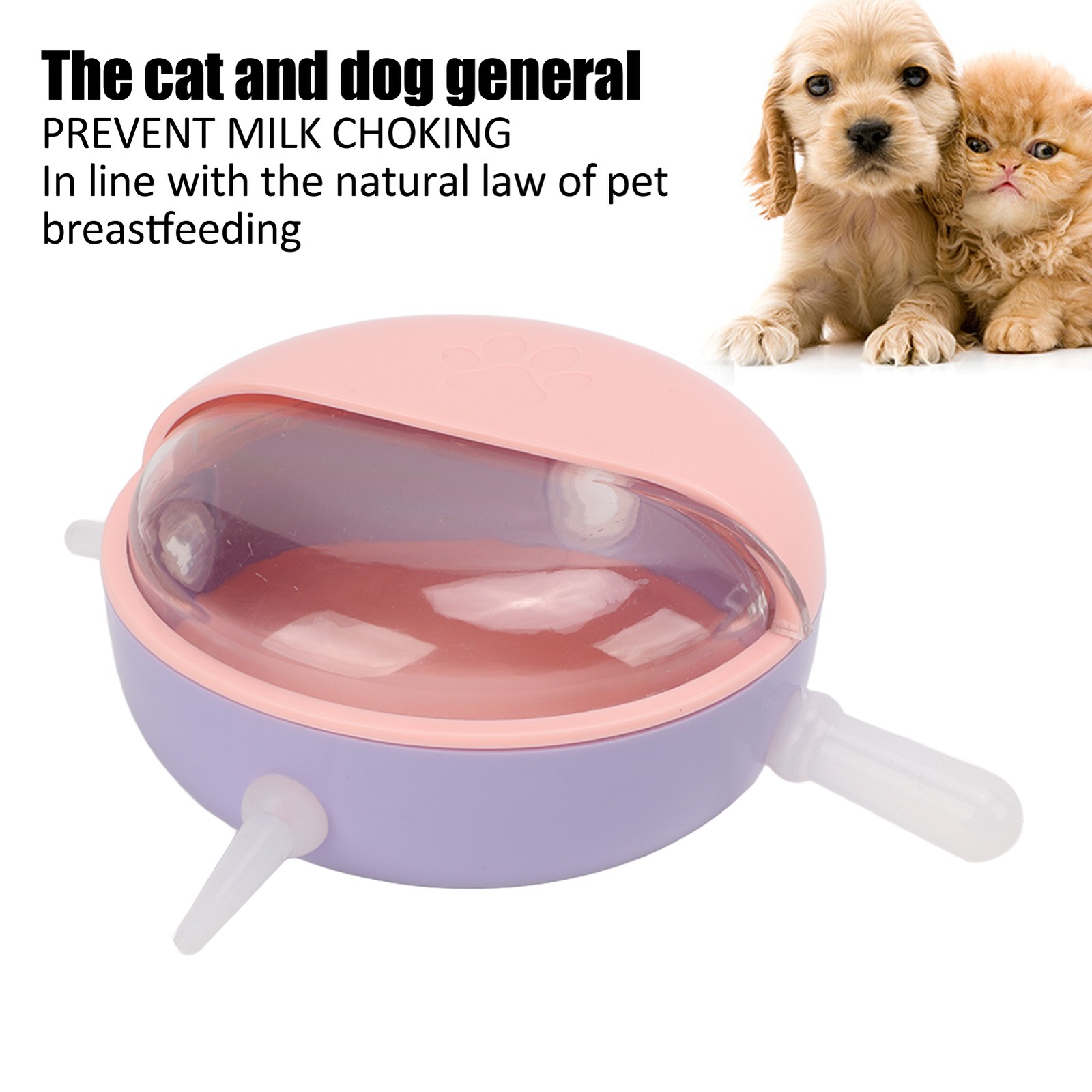 Puppy Milk Feeder Biodegradable Safe Silicone For Small Pets Easy To Use