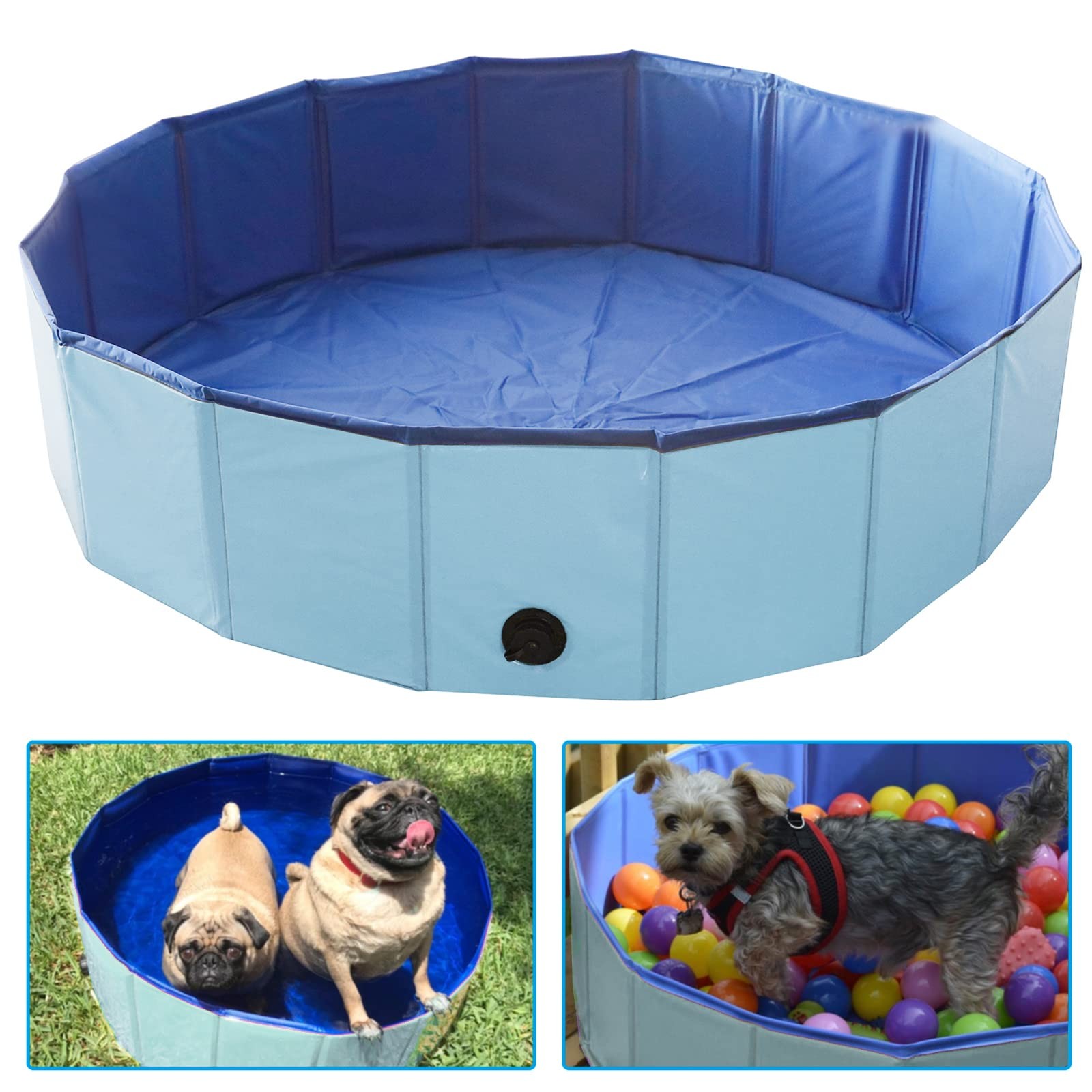 Artilife Whelping Box for Dogs Diameter: 32 inches x Height: 8 inches, Blue