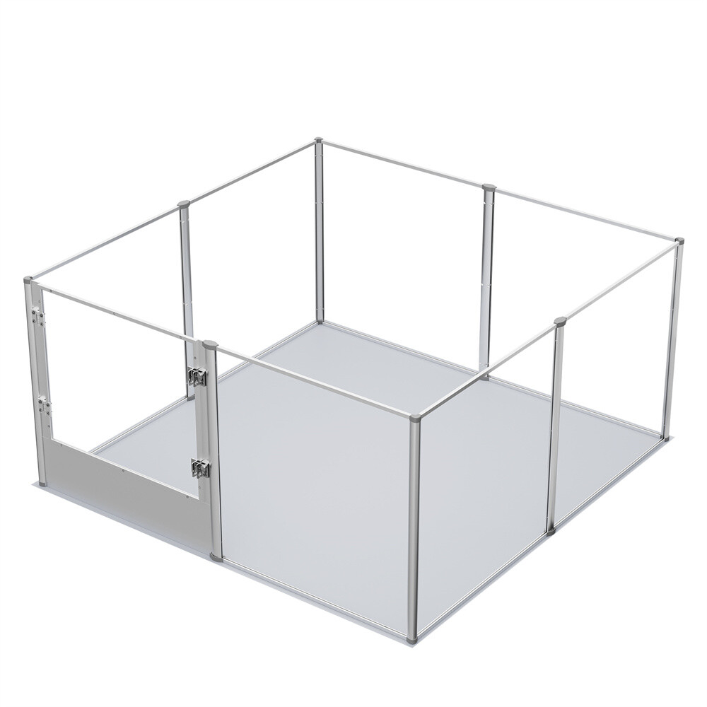XXL Large Dog Playpen Acrylic Enclosure Heavy Duty Pet Fence Cage Whelping Box
