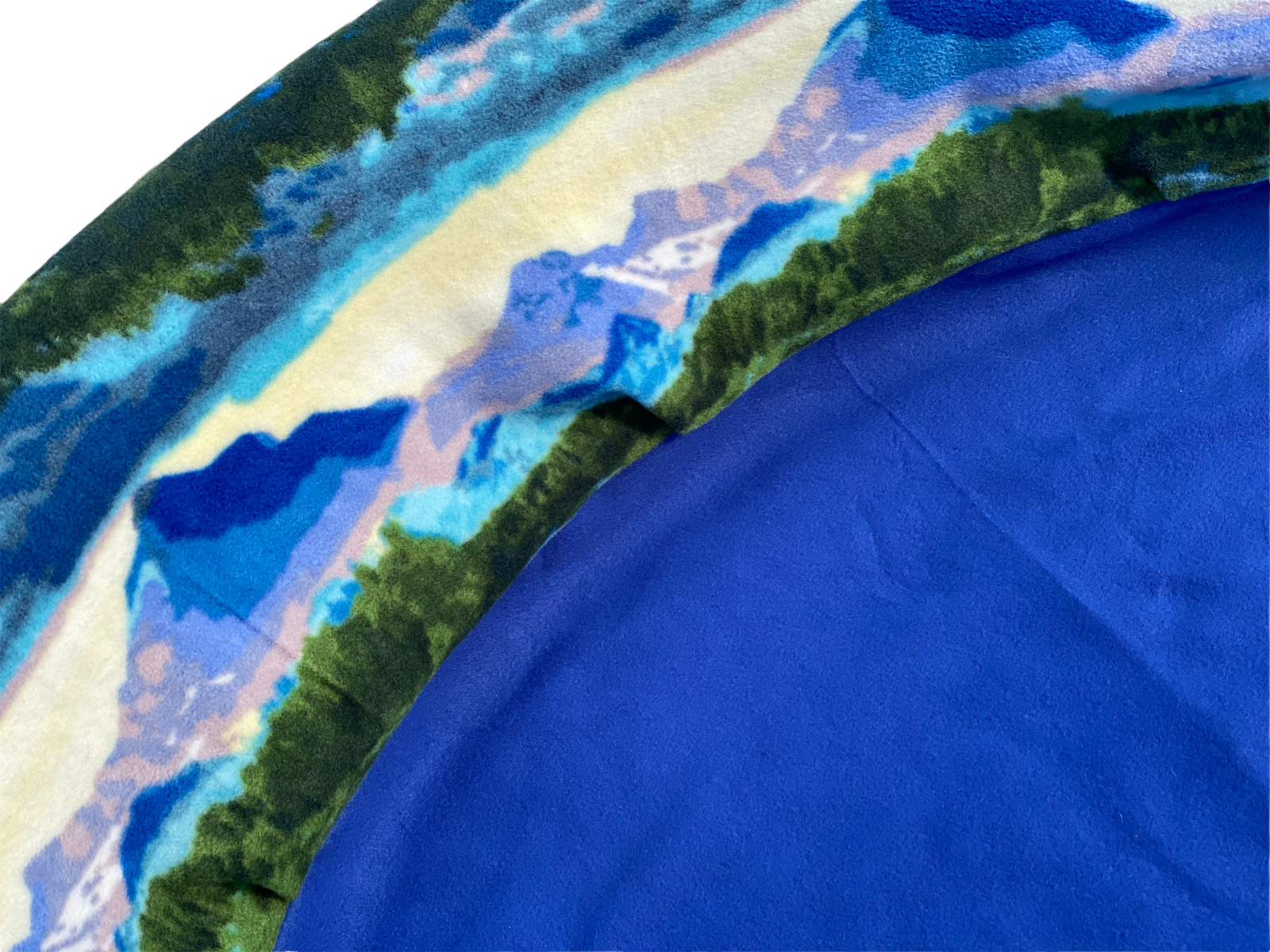 LARGE “Mountain Scapes” Handmade Fleece Whelping Kiddie Pool Liner for Puppy Pen