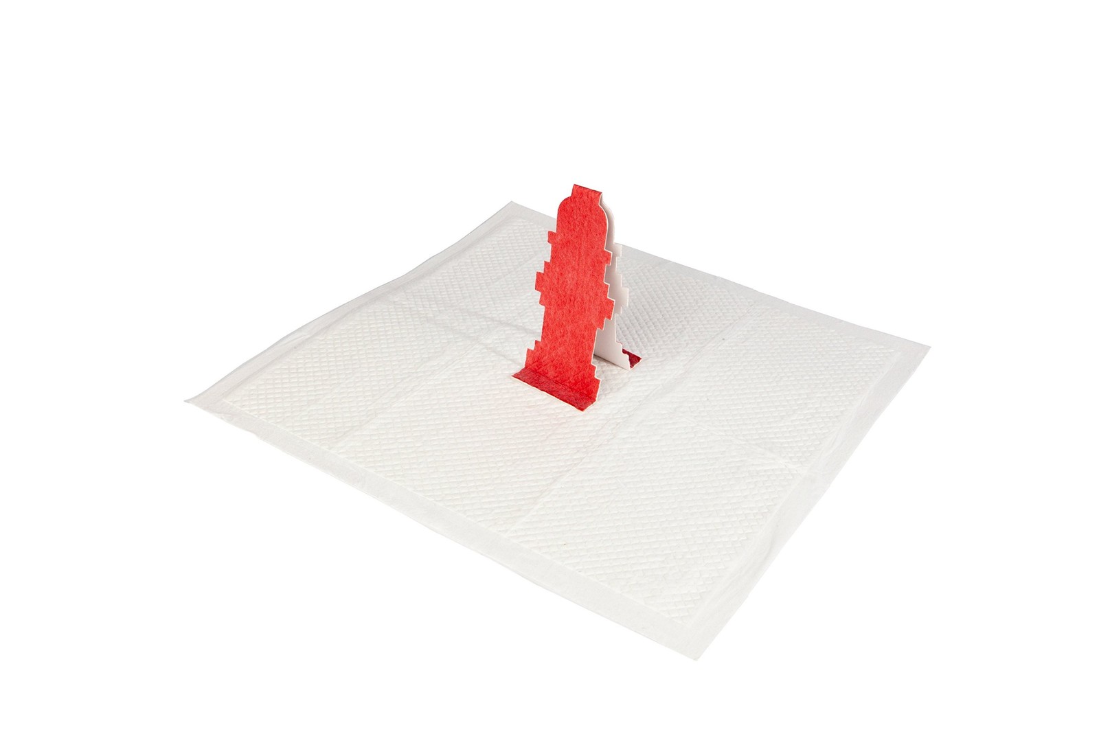 Pop-Up Pee Pad, Male Dog Puppy Pads with Hydrant Target, 50 Pads/Box 50 Pack