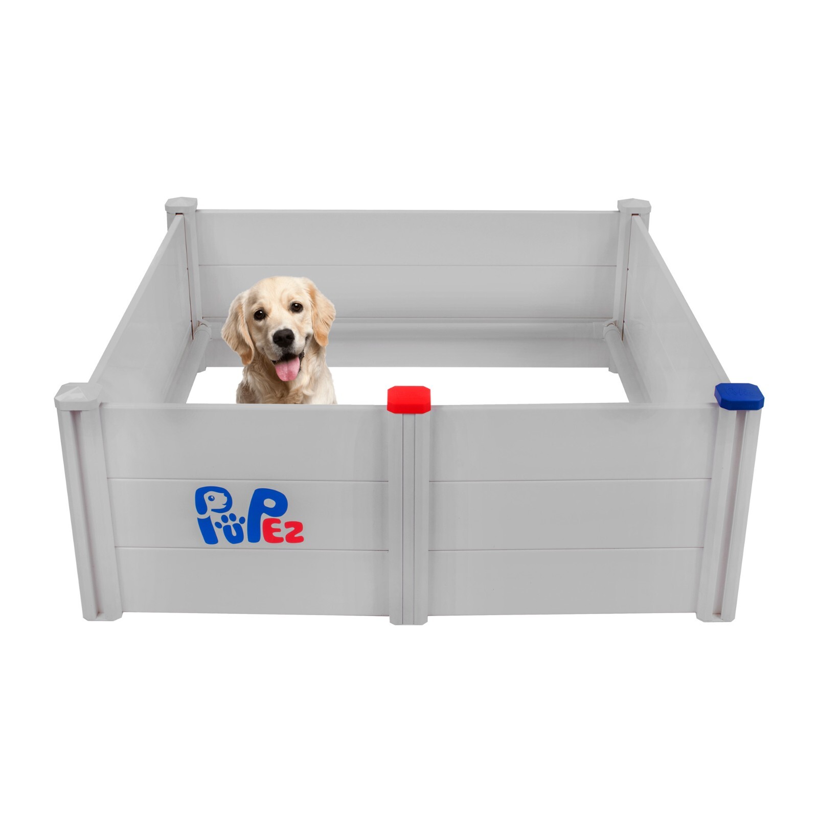 Whelping Box for Dog+*BONUS PUPPY RAIL* | ALL BREEDS | 48″x48″x18″ (GRAY)