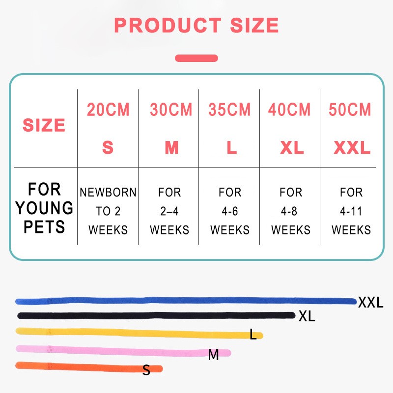 12 PCS Whelping ID Collar Bands For Pet Kitten Puppy Identification Tags Collar