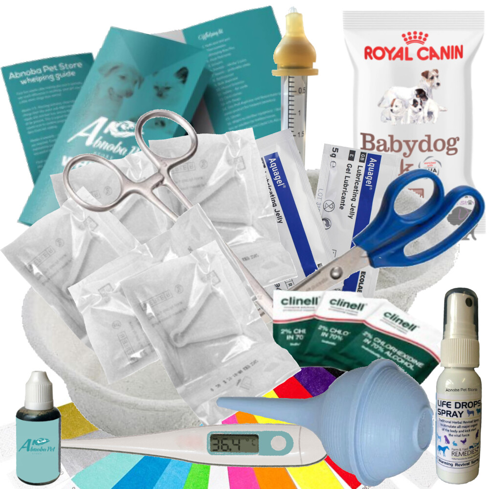 Whelping Kit Sterile Cord Clamps Nurser Life Drops Iodine Aspirator Royal Canin