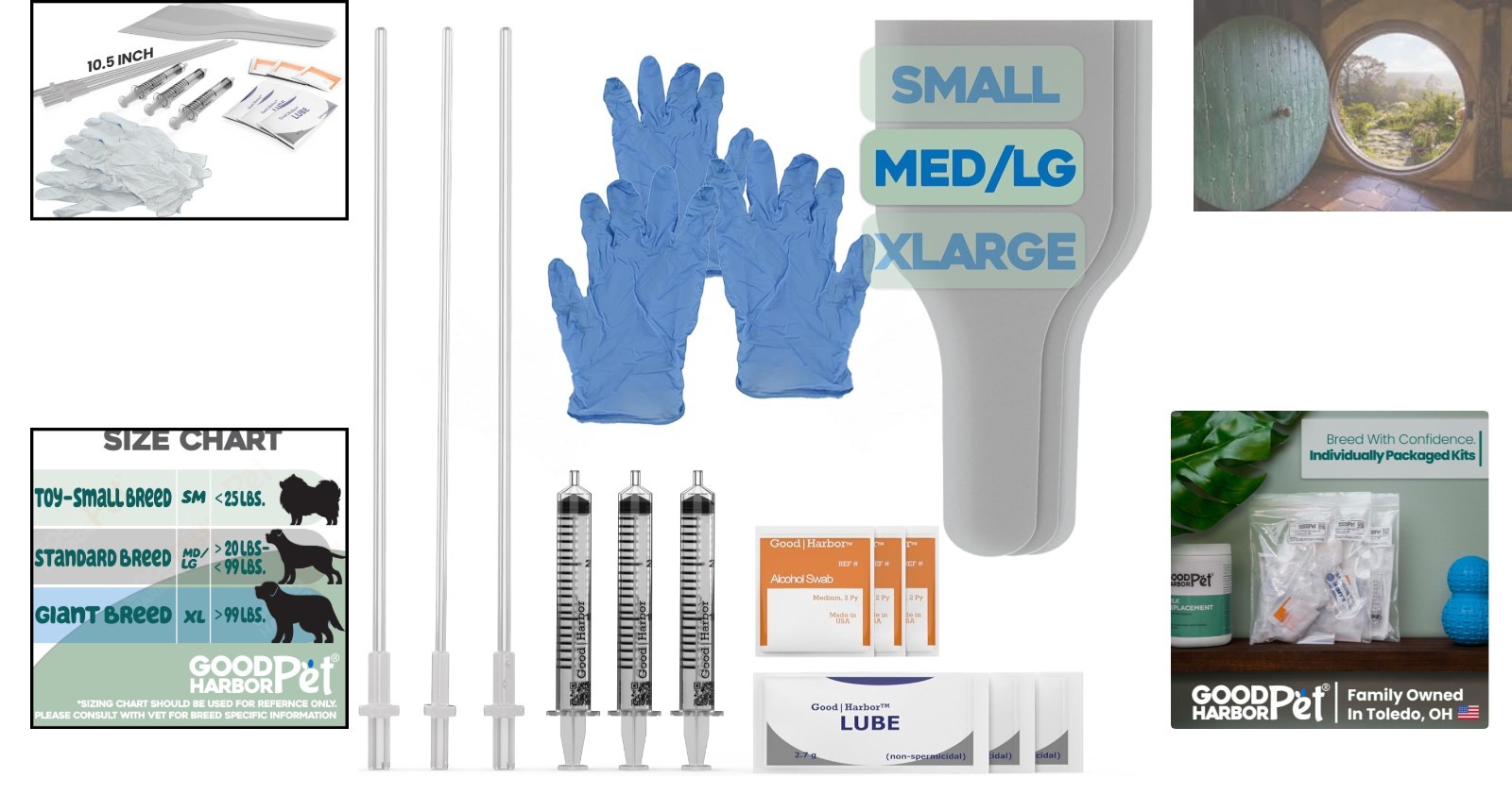 Dog Artificial Insemination Kit – Complete 3 Pack for Med/Lg Breeds