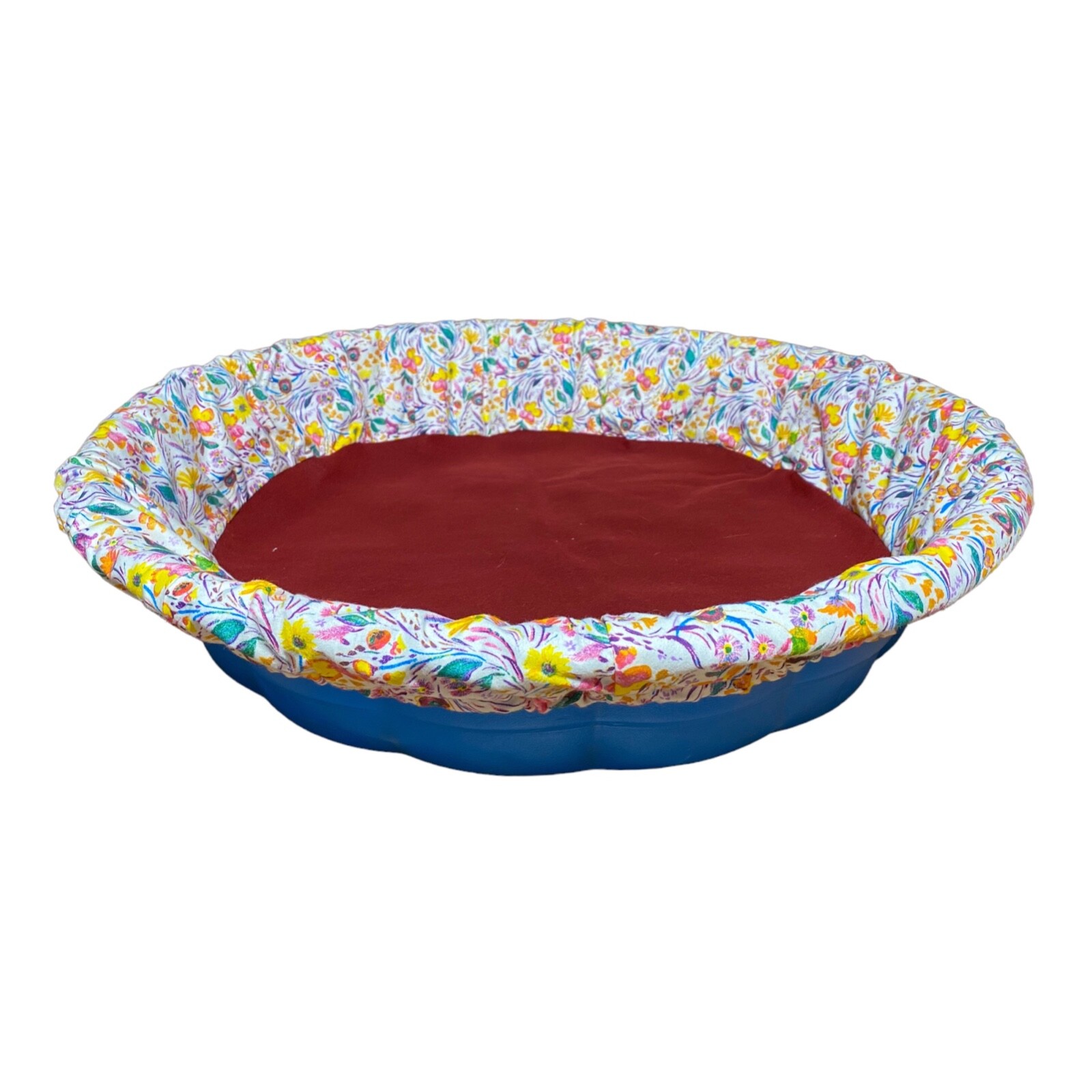 MEDIUM “Wildflowers” Handmade Fleece Whelping Kiddie Pool Liner for Puppy Breed