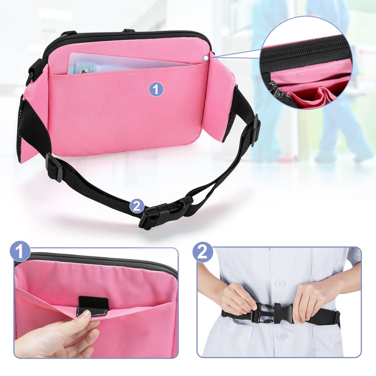 Nurse Fanny Pack with Multi-Compartment, Nurse Tool Belt Utility Nurse Waist …