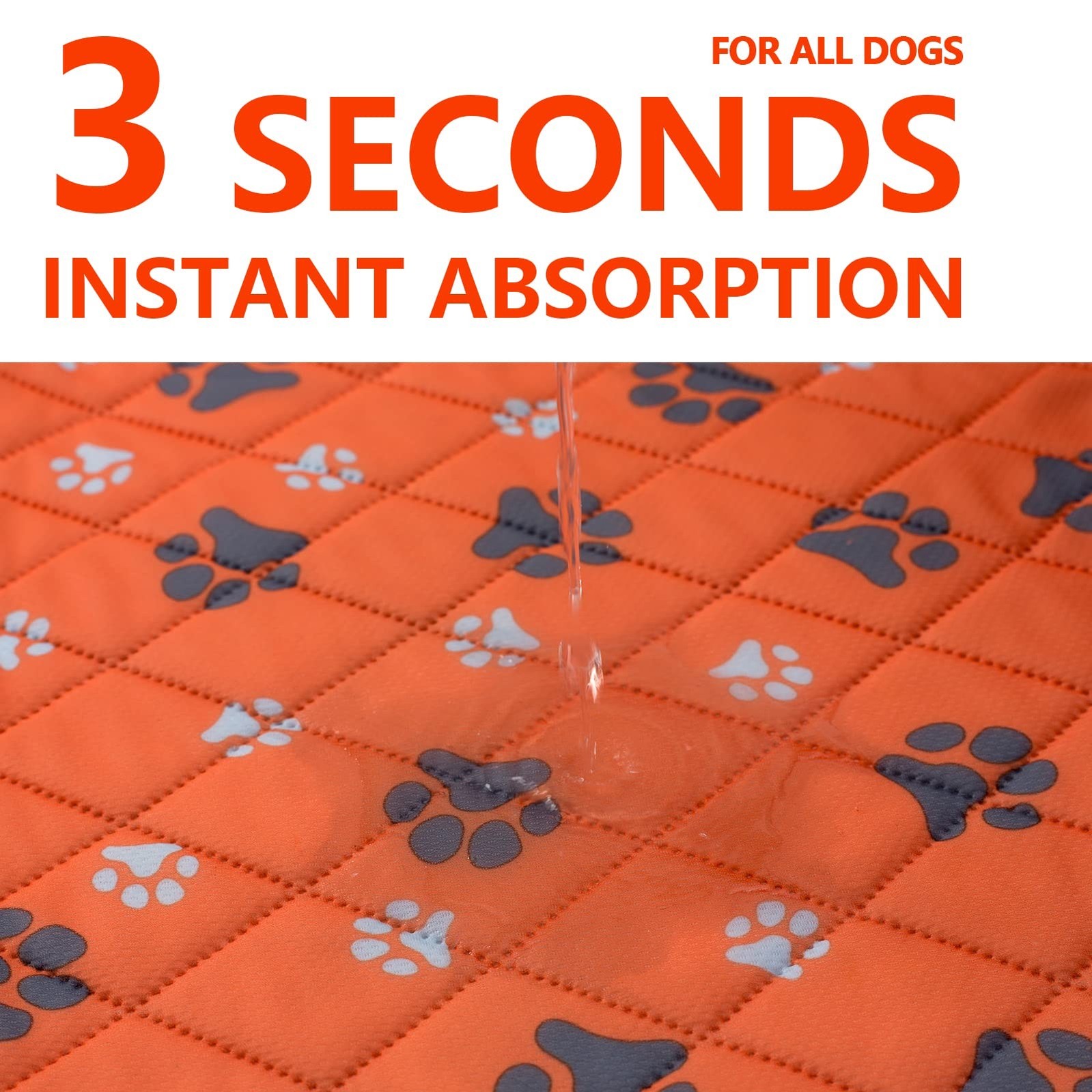 Washable Pee Pad for Dogs of 2Pack Reusable Puppy Non-Slip Pet Training PadsA