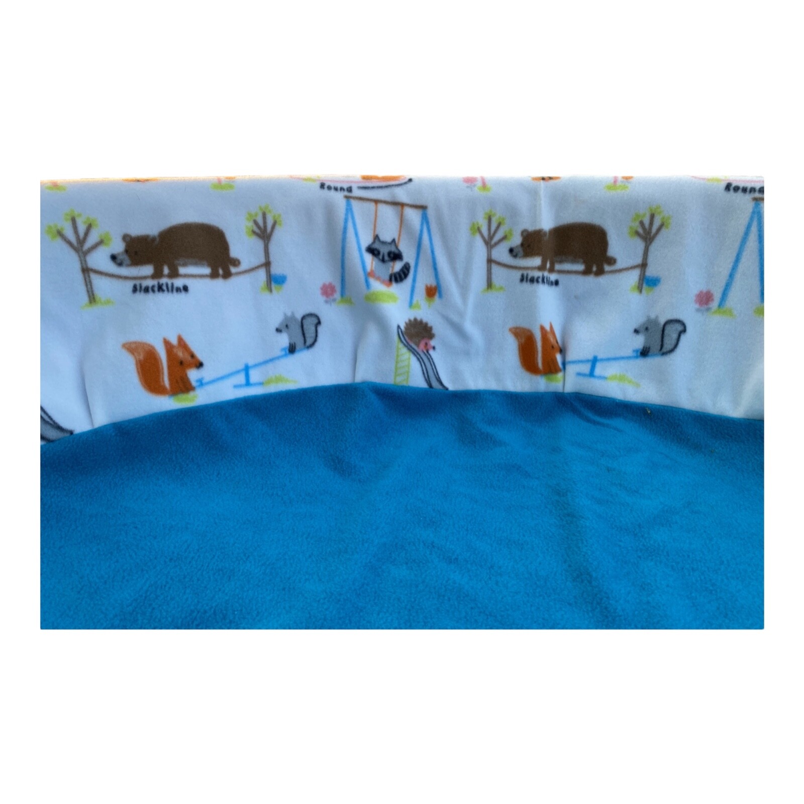 LARGE “Critter Playground” Handmade Fleece Whelping Kiddie Pool Liner for Puppy