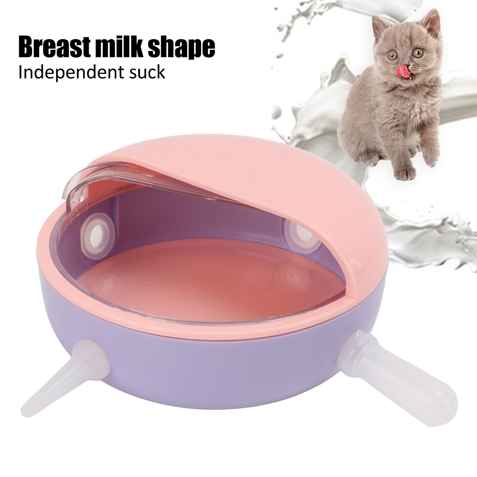 Puppy Milk Feeder Biodegradable Safe Silicone For Small Pets Easy To Use