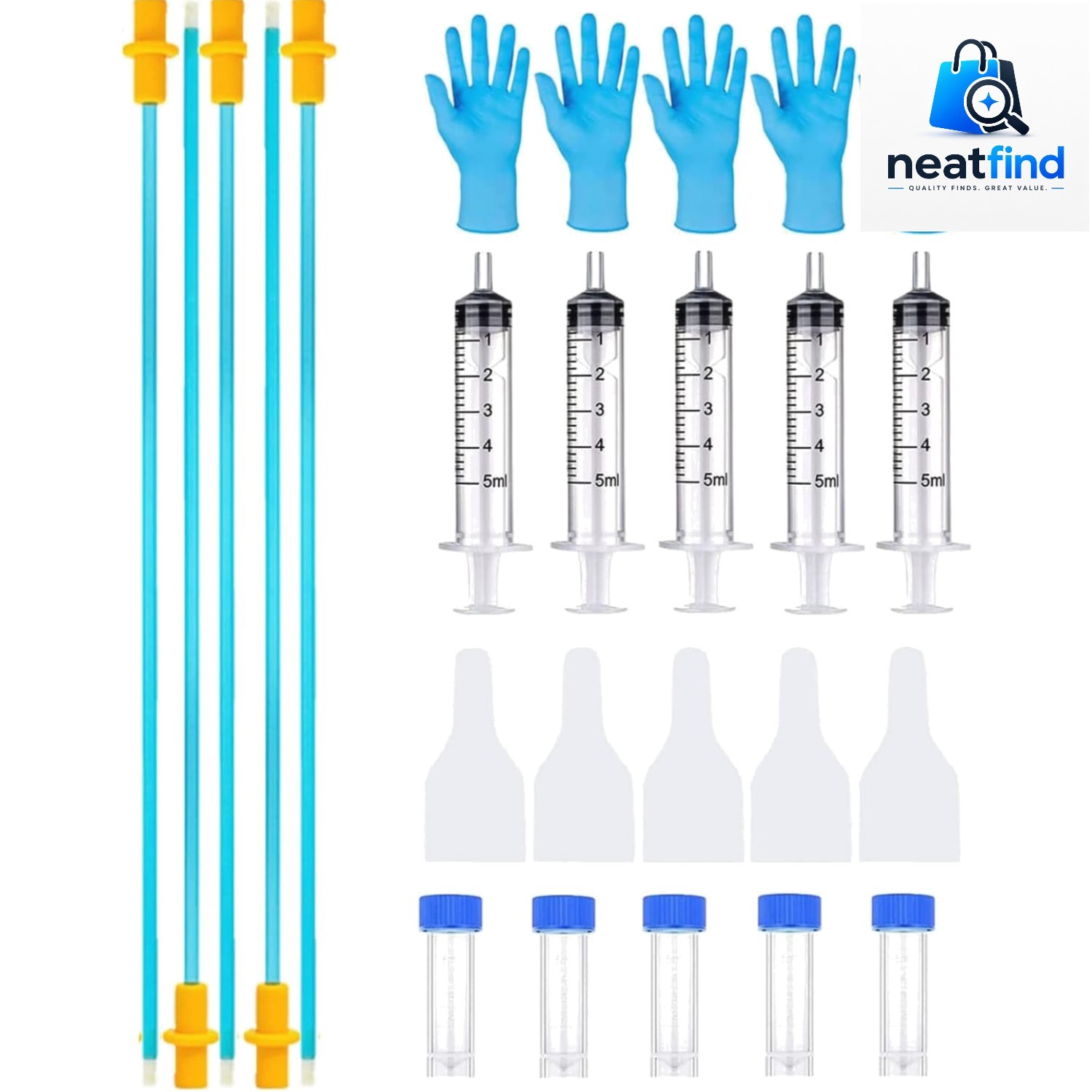 5 Set AI Artificial Insemination Dog Breeding Kit, Canine Breeding Kit, Dog I…