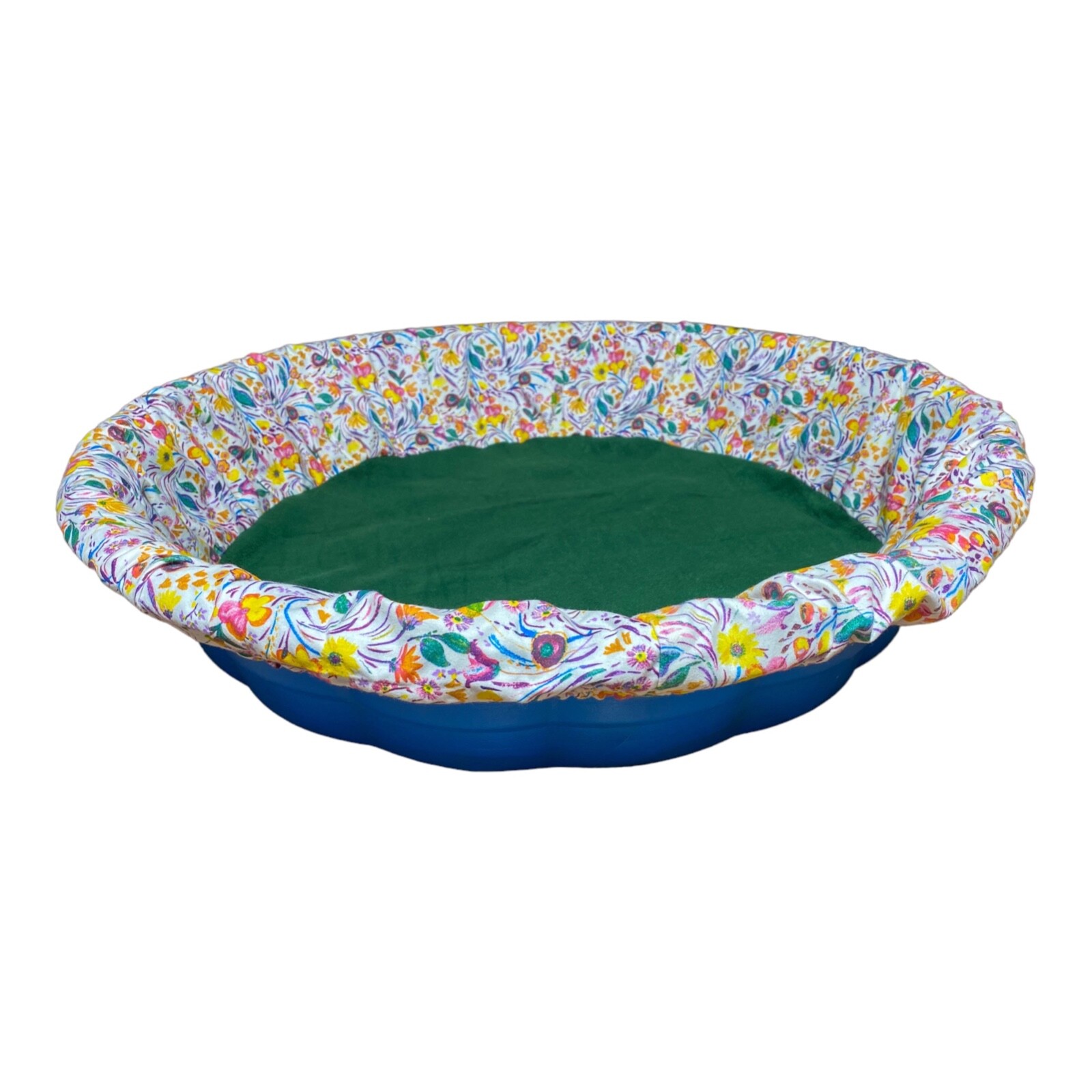 SMALL “Wildflowers” Handmade Fleece Whelping Kiddie Pool Liner for Puppies
