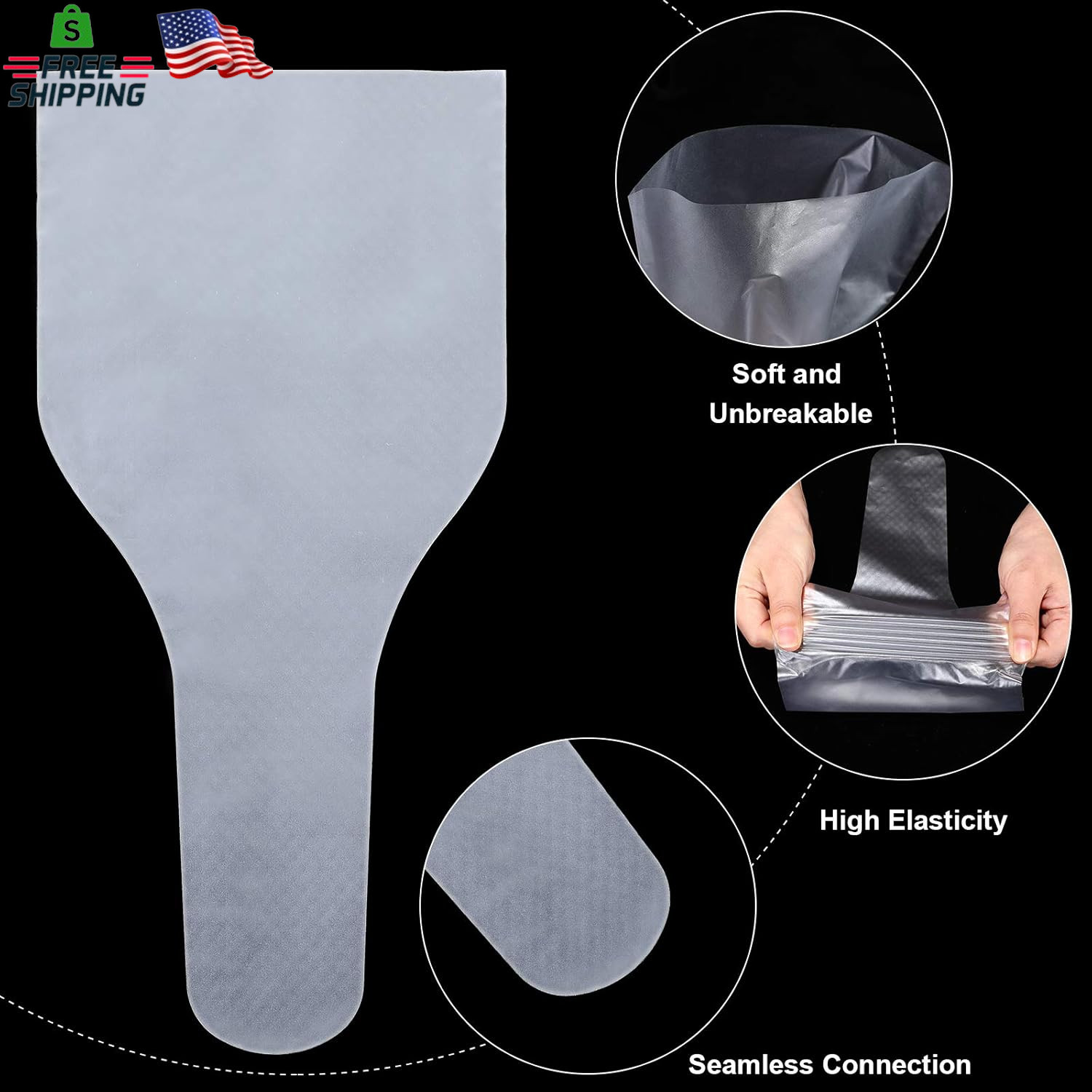 Nuanchu 100 Pieces Canine Semen Collection Cones Disposable Semen Collection Bag