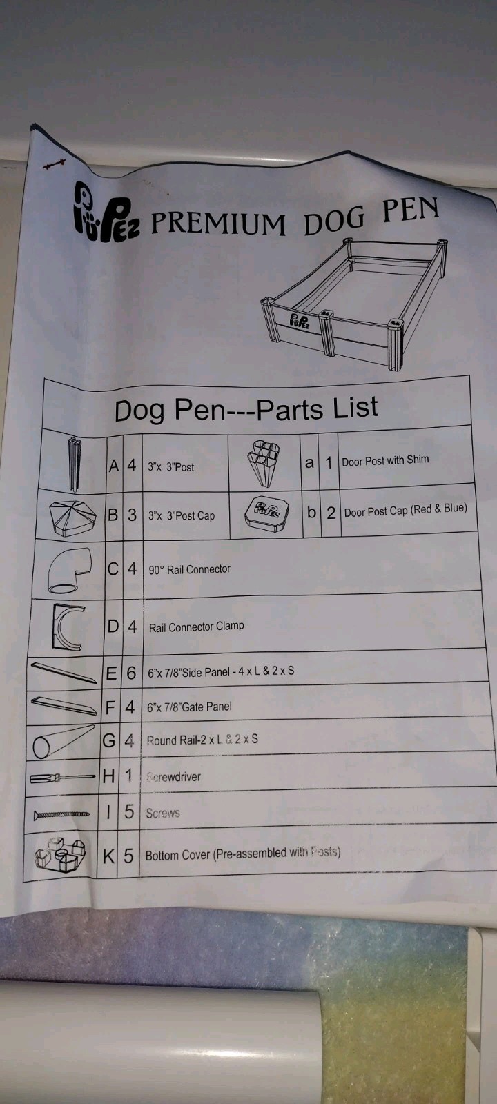 Dog Whelping Box Puppy Pen 36×48 Used Complete Setup PupEZ
