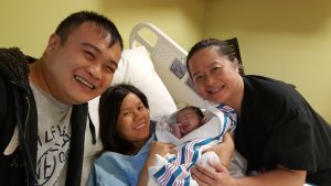 baby ivy delivered at the birthing center