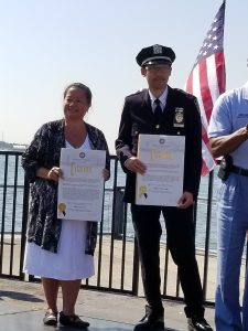 Dr. Lisa Eng receives citation from Brooklyn Borough President Eric Adams