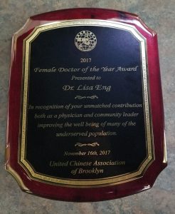 Dr. Lisa Eng awarded Woman of the Year in Medicine